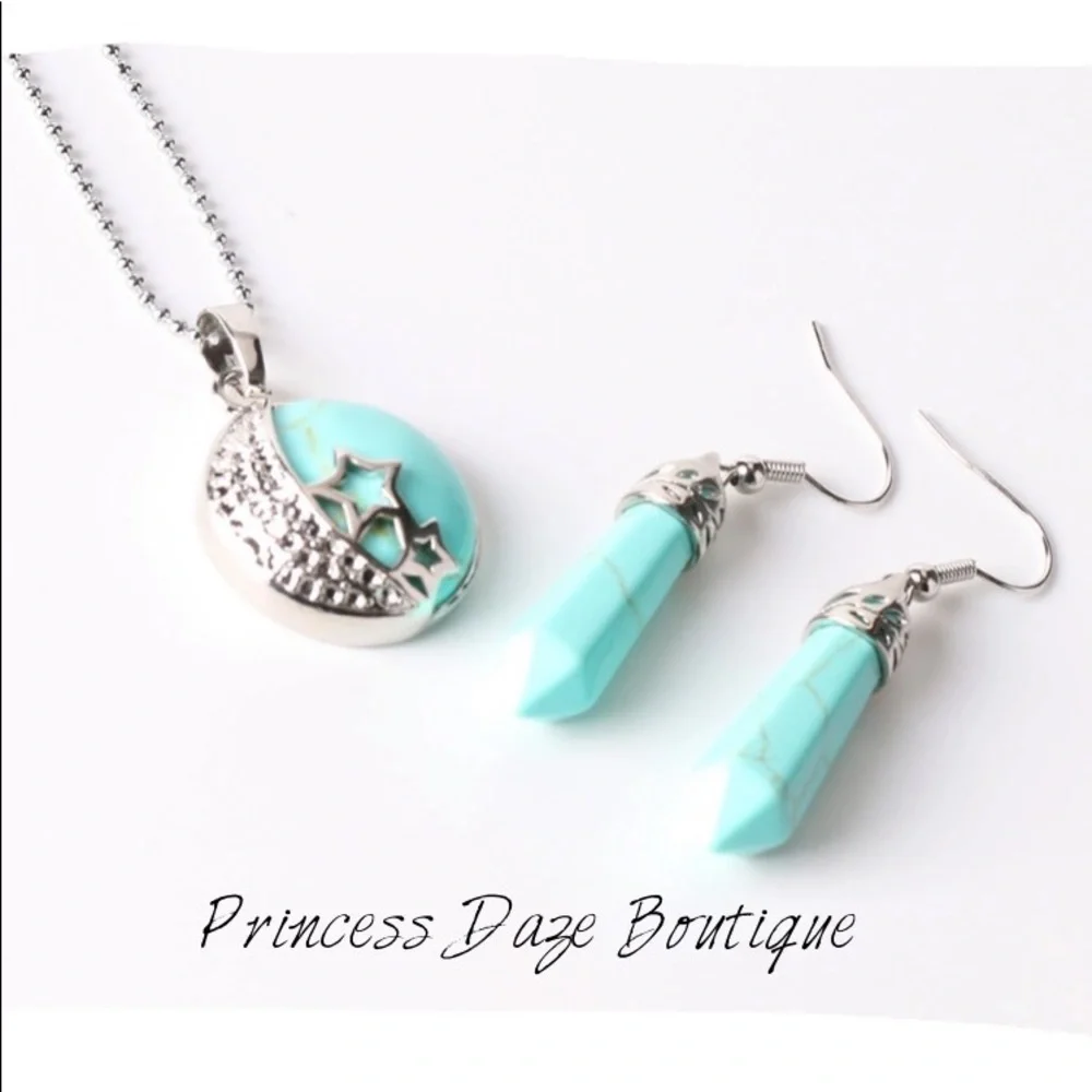 STARGAZER Turquoise Natural Stone Jewelry Set
